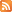 Orangefarbenes, quadratisches RSS-Symbol im Eingang